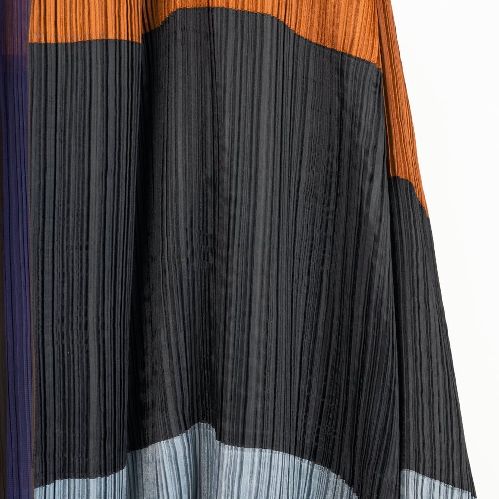 Issey Miyake SS1993 Reversible Multicolour Striped Pleated Open-Front Jacket - Picture 8 of 14
